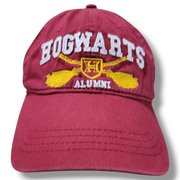 Harry Potter Hat OSFM Embroidered Hogwarts Alumni Hat Embroidery Strapback Hat - Picture 1 of 11